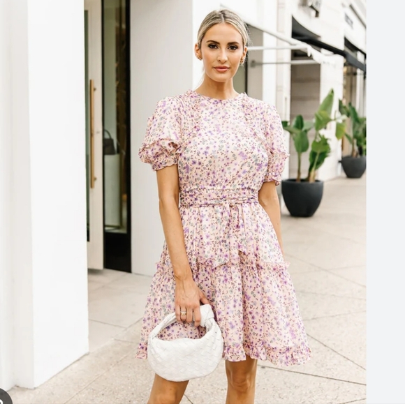 Rachel Parcell Floral Puff Sleeve Dress 🪻 - Picture 1 of 1
